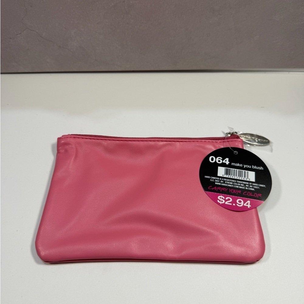 🩷5/$10 Hard Candy Pink Women's Cosmetic Pouch -